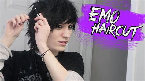 cutting emo hair